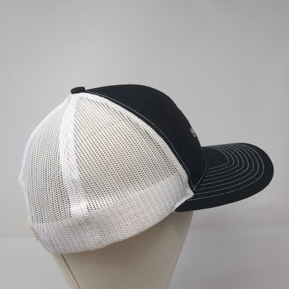 The YMCA Snapback Trucker Hat Black One Size Adjustable Mesh Back Richardson - Picture 5 of 10